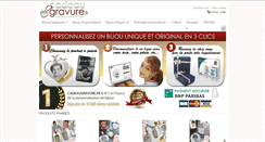 Desktop Screenshot of cadeaugravure.fr